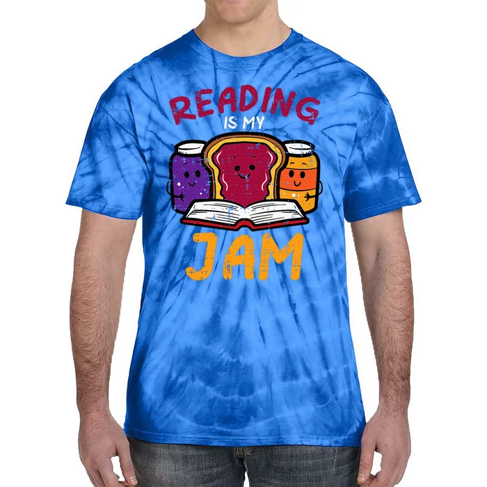 Reading My Jam Read Reading Book Librarian Tie-Dye T-Shirt