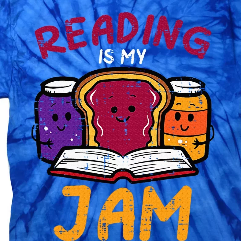 Reading My Jam Read Reading Book Librarian Tie-Dye T-Shirt