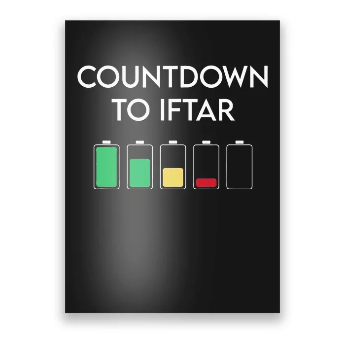 Ramadan Mubarak Kareem Count Down To Iftar Funny Say Poster