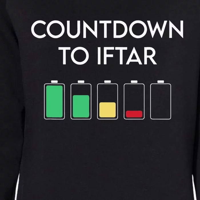 Ramadan Mubarak Kareem Count Down To Iftar Funny Say Womens California Wash Sweatshirt