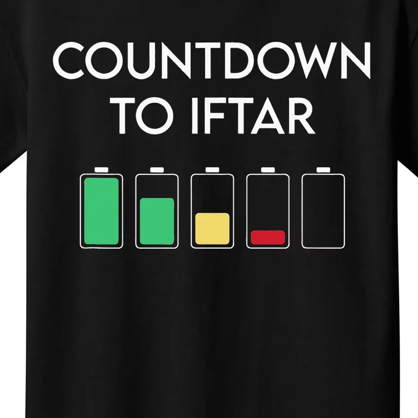 Ramadan Mubarak Kareem Count Down To Iftar Funny Say Kids T-Shirt