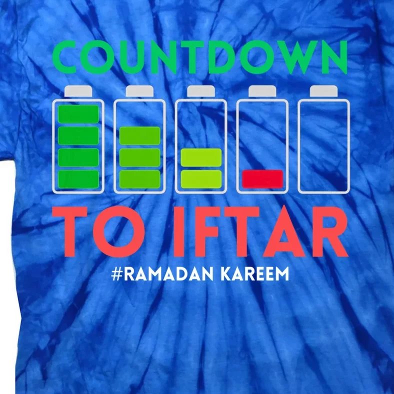 Ramadan Mubarak Kareem Count Down To Iftar Funny Say Funny Gift Tie-Dye T-Shirt