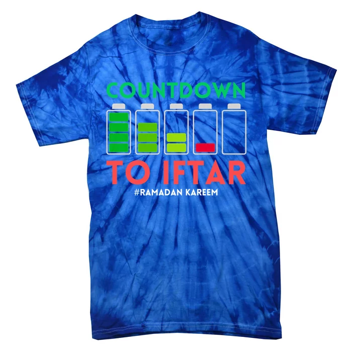 Ramadan Mubarak Kareem Count Down To Iftar Funny Say Funny Gift Tie-Dye T-Shirt