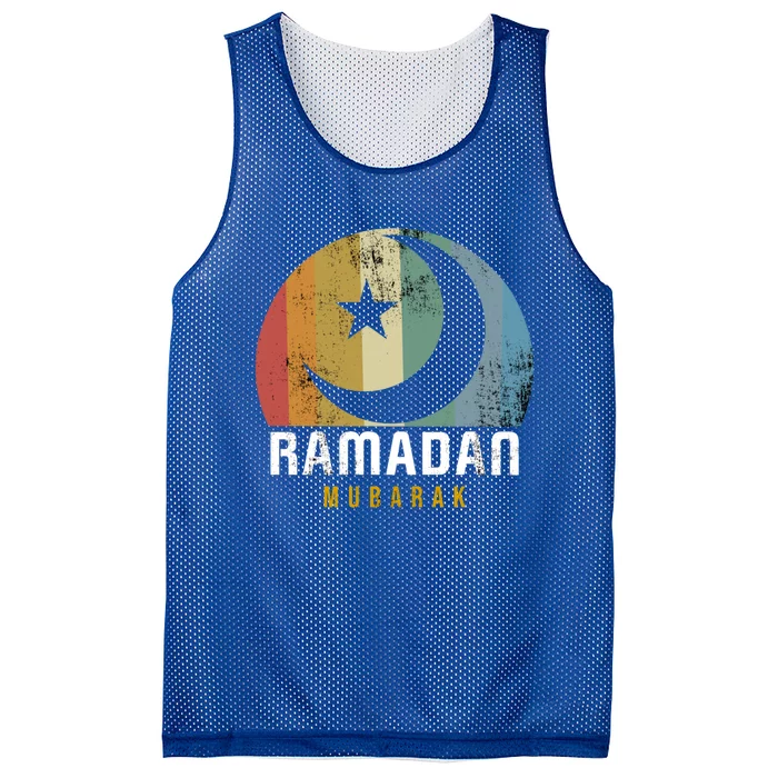 Ramadan Mubarak Kareem Muslims Holy Fasting Month Cool Gift Mesh Reversible Basketball Jersey Tank