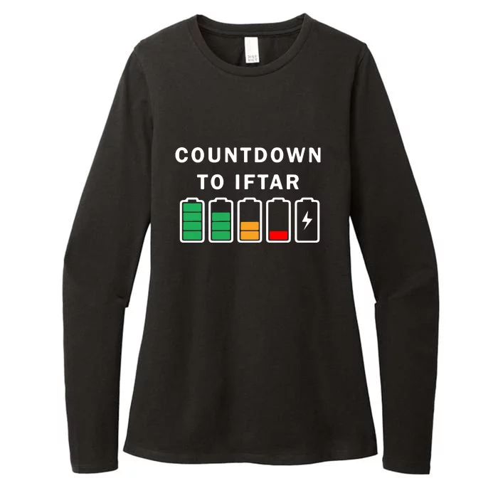 Ramadan Mubarak Kareem, Count Down To Iftar Funny Gift Womens CVC Long Sleeve Shirt