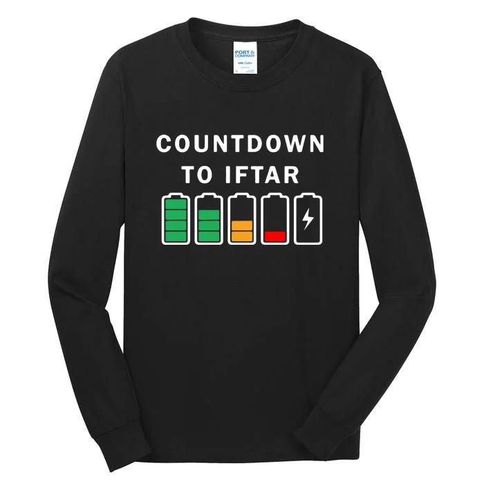 Ramadan Mubarak Kareem, Count Down To Iftar Funny Gift Tall Long Sleeve T-Shirt