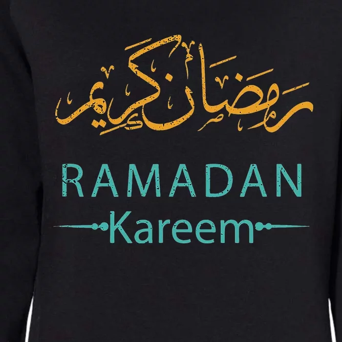 Ramadan Mubarak Kareem, Muslims Holy Fasting Month Womens California Wash Sweatshirt