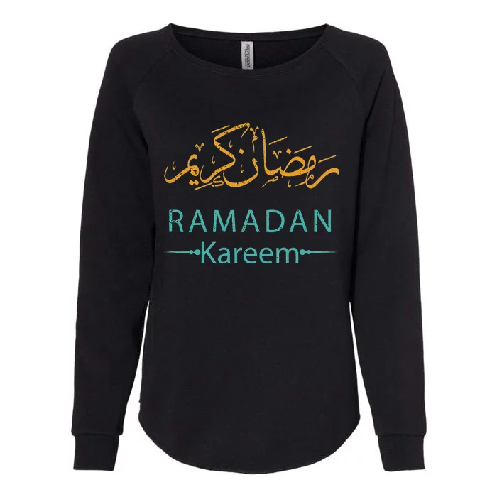 Ramadan Mubarak Kareem, Muslims Holy Fasting Month Womens California Wash Sweatshirt