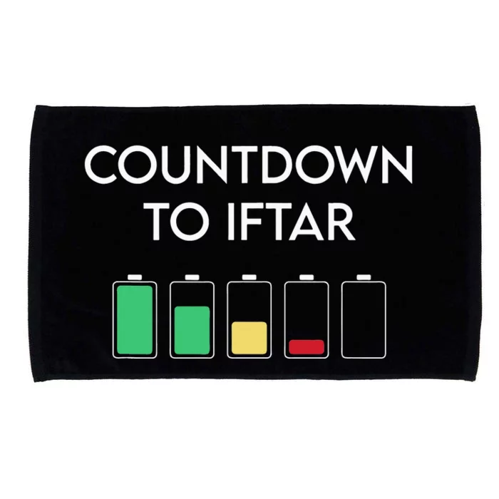 Ramadan Mubarak Kareem, Count Down To Iftar - Funny Say Microfiber Hand Towel