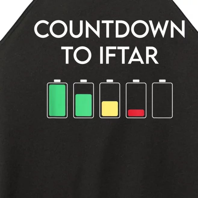 Ramadan Mubarak Kareem, Count Down To Iftar Funny Say Women’s Perfect Tri Rocker Tank