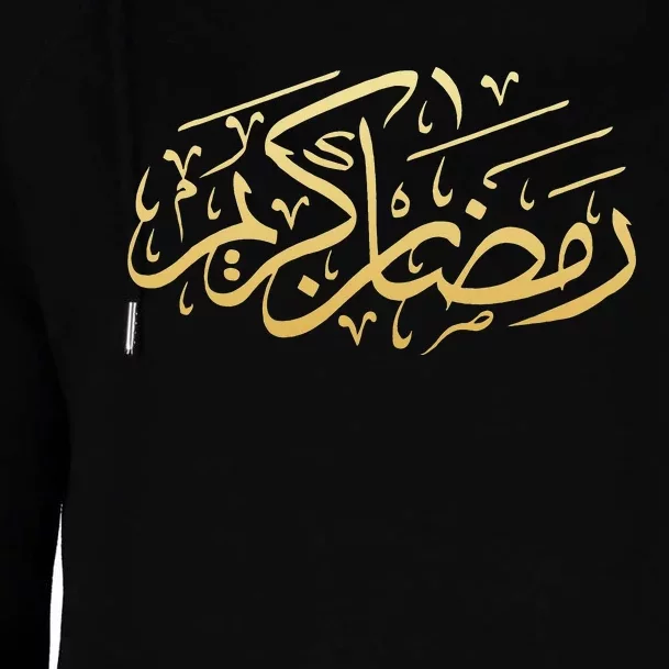 Ramadan Mubarak Kareem Happy Ramadan Karim 2022 Womens Funnel Neck Pullover Hood