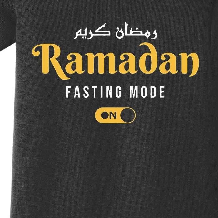 Ramadan Mubarak Kareem Fasting Mode On Baby Bodysuit