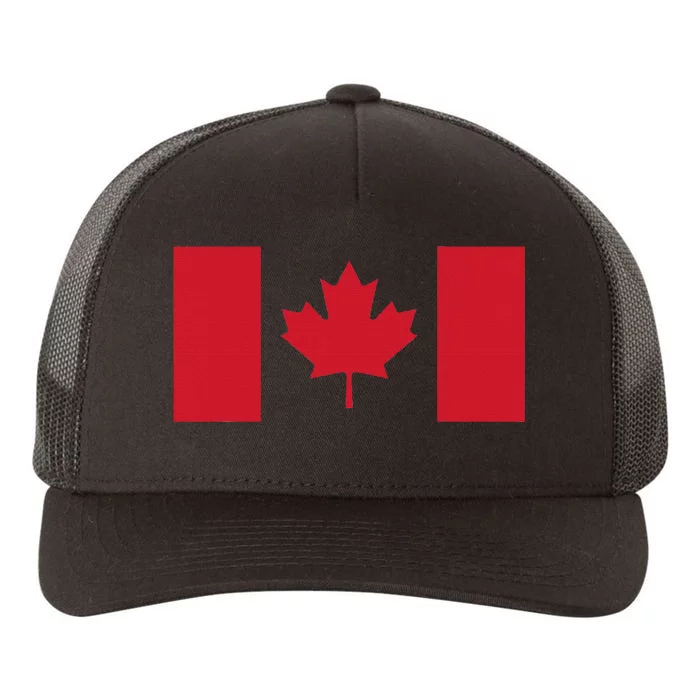 Red Maple Leaf Canada Day Yupoong Adult 5-Panel Trucker Hat