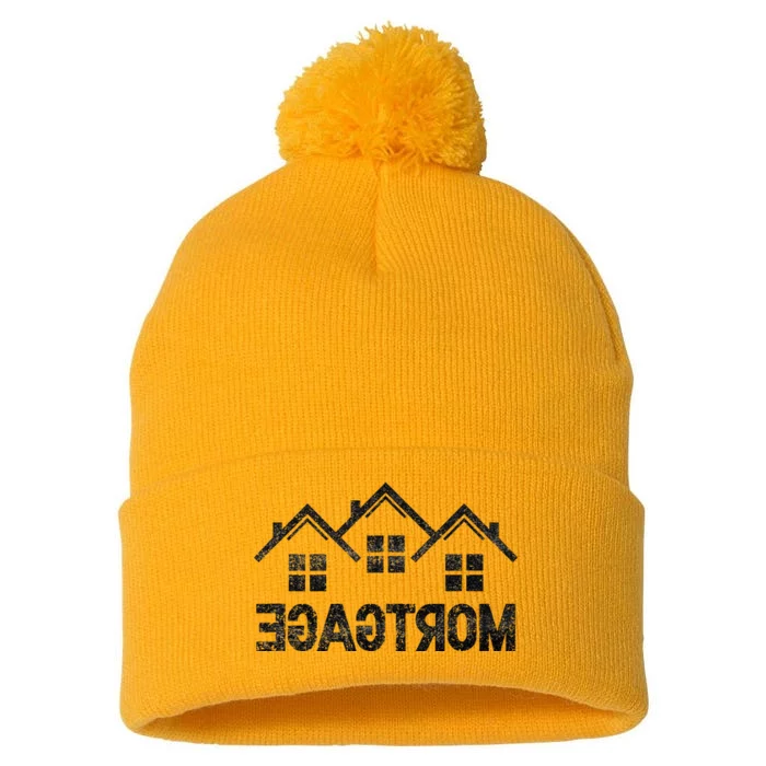 Reverse Mortgage Loan Pom Pom 12in Knit Beanie