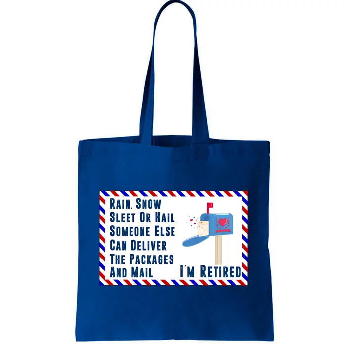 Retired Mail Letter Carrier Postal Worker Retiret Gift Tote Bag