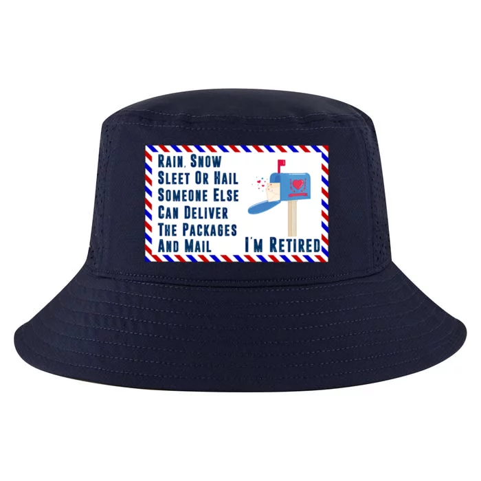 Retired Mail Letter Carrier Postal Worker Retiret Gift Cool Comfort Performance Bucket Hat