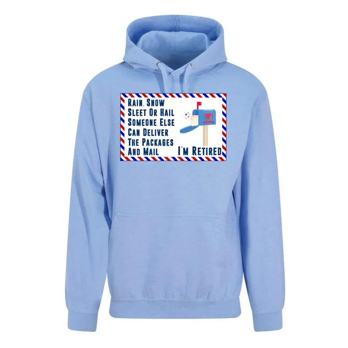 Retired Mail Letter Carrier Postal Worker Retiret Gift Unisex Surf Hoodie