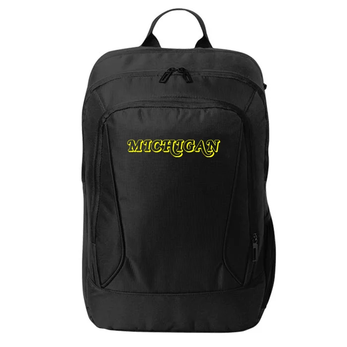 Retro Michigan Logo City Backpack