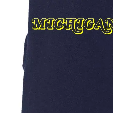 Retro Michigan Logo Doggie 3-End Fleece Hoodie