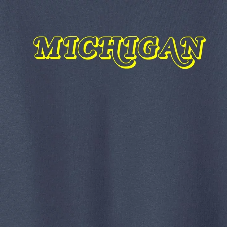 Retro Michigan Logo Toddler T-Shirt