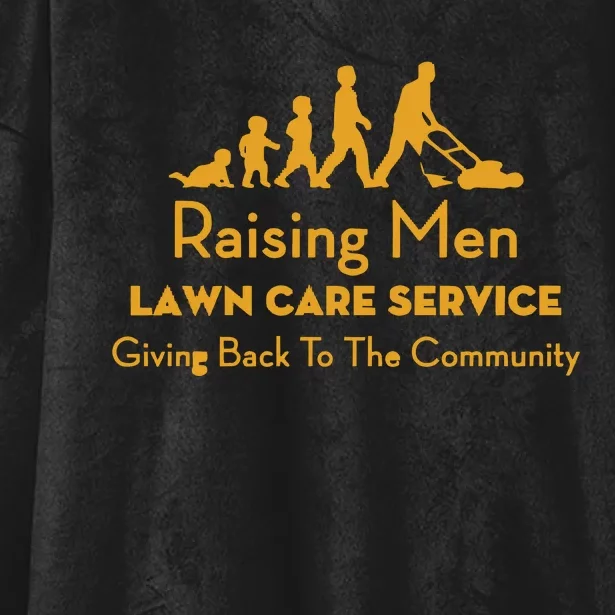 Raising Men Lawn Care Service Rmlcs Hooded Wearable Blanket