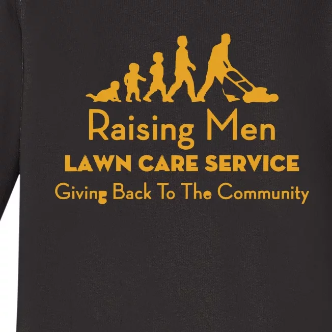 Raising Men Lawn Care Service Rmlcs Baby Long Sleeve Bodysuit