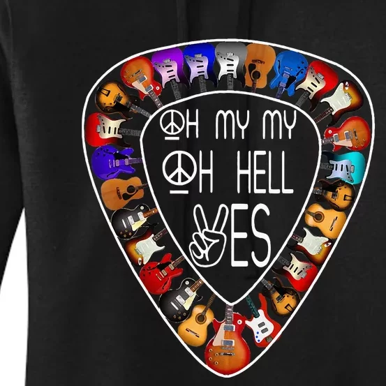 Retro Music Lover's Yes Hells My Petty Guitar Women's Pullover Hoodie