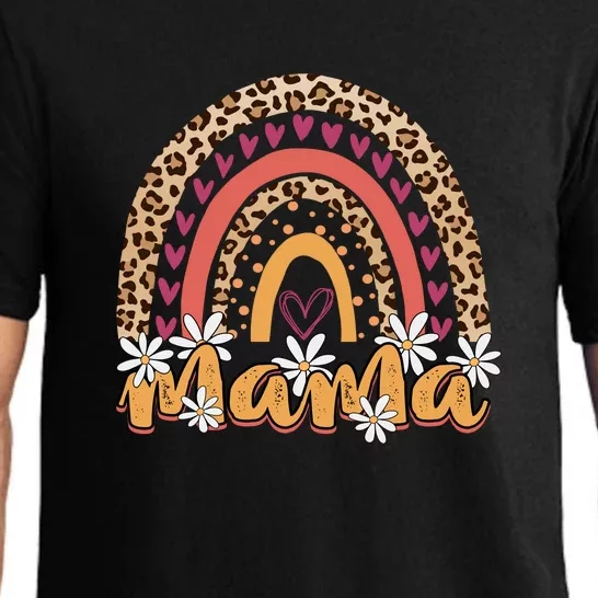 Rainbow Mama Leopard Gift For Mother's Day Pajama Set