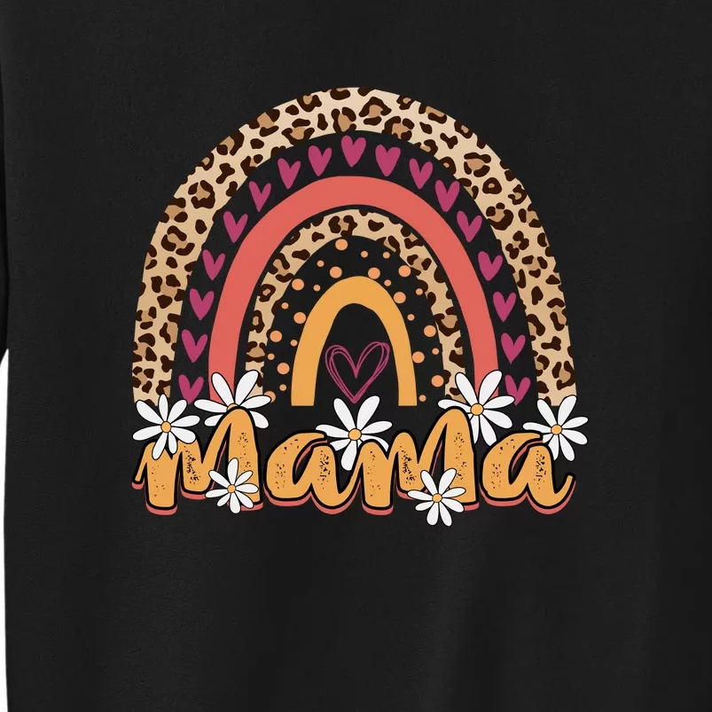 Rainbow Mama Leopard Gift For Mother's Day Tall Sweatshirt