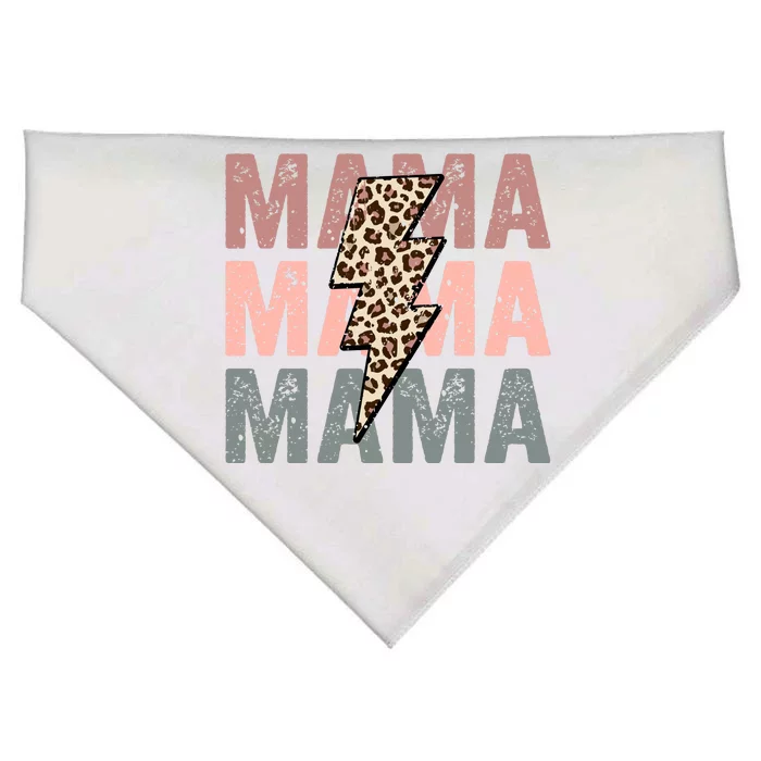 Retro Mama Leopard Mama USA-Made Doggie Bandana