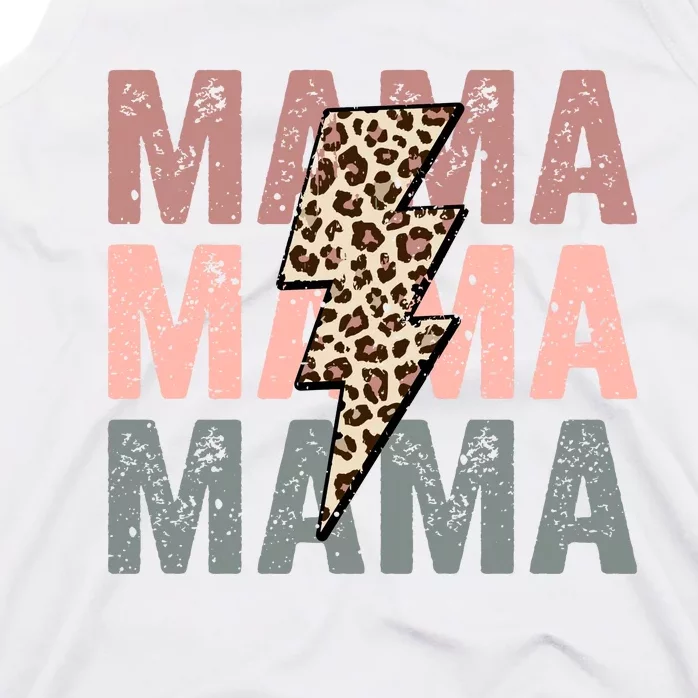 Retro Mama Leopard Mama Tank Top