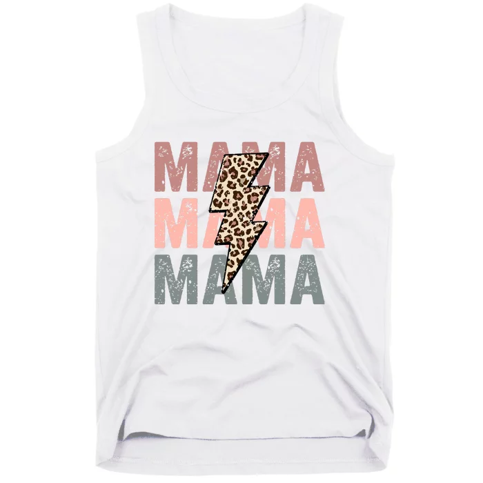 Retro Mama Leopard Mama Tank Top