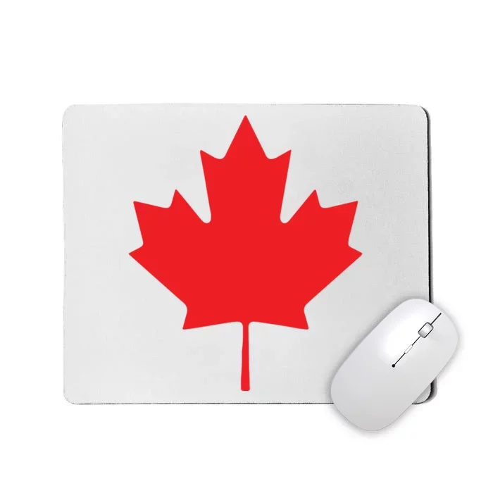 Red Maple Leaf Flag Of Canada Cool Canadian Flags Mousepad