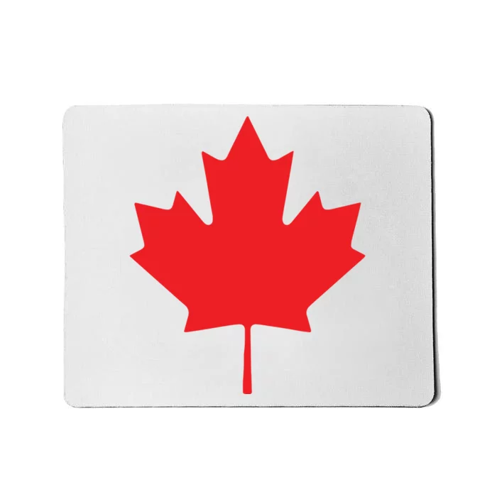 Red Maple Leaf Flag Of Canada Cool Canadian Flags Mousepad