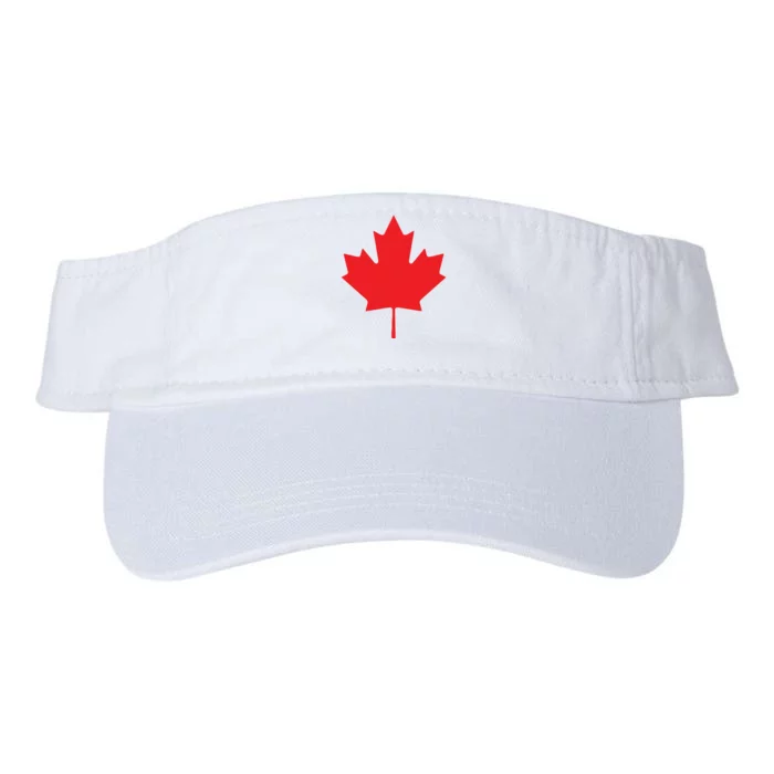 Red Maple Leaf Flag Of Canada Cool Canadian Flags Valucap Bio-Washed Visor