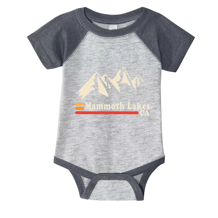 Retro Mammoth Lakes California Ca Mountain Ski Infant Baby Jersey Bodysuit