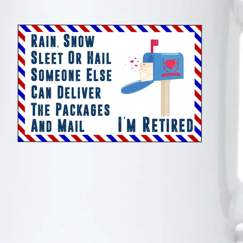 Retired Mail Letter Carrier Postal Worker Retiret Gift Black Color Changing Mug