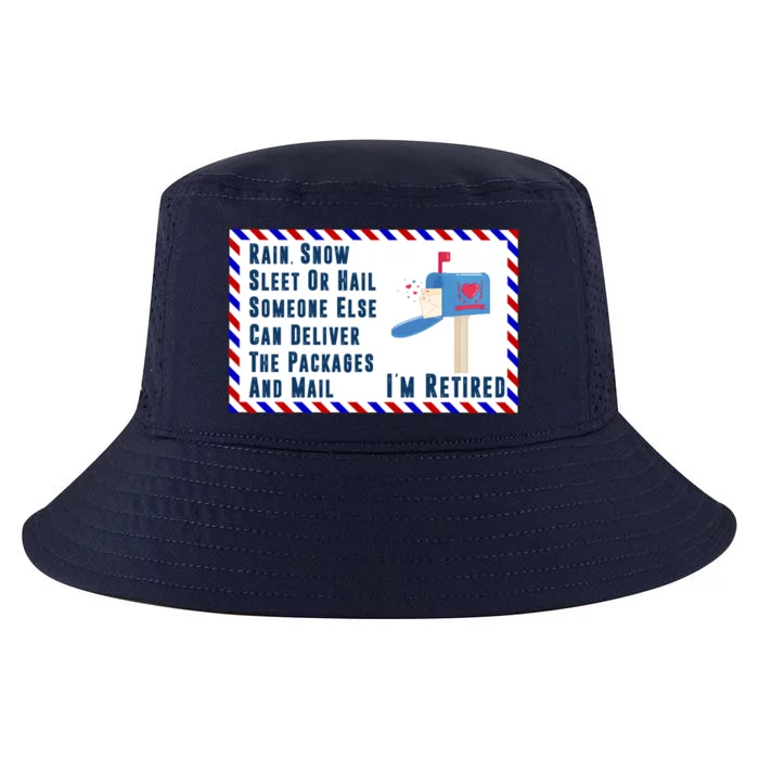 Retired Mail Letter Carrier Postal Worker Retiret Gift Cool Comfort Performance Bucket Hat