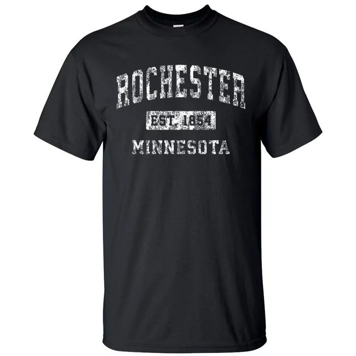 Rochester Minnesota Mn Vintage Established Sports Tall T-Shirt