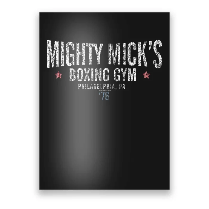 Rocky Mighty Micks Boxing Gym Poster