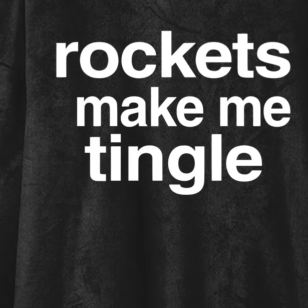 Rockets Make Me Tingle Hooded Wearable Blanket