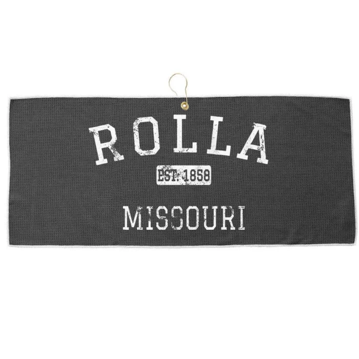 Rolla Missouri MO Vintage Large Microfiber Waffle Golf Towel