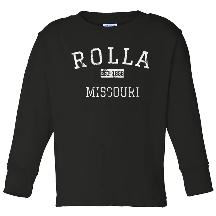 Rolla Missouri MO Vintage Toddler Long Sleeve Shirt