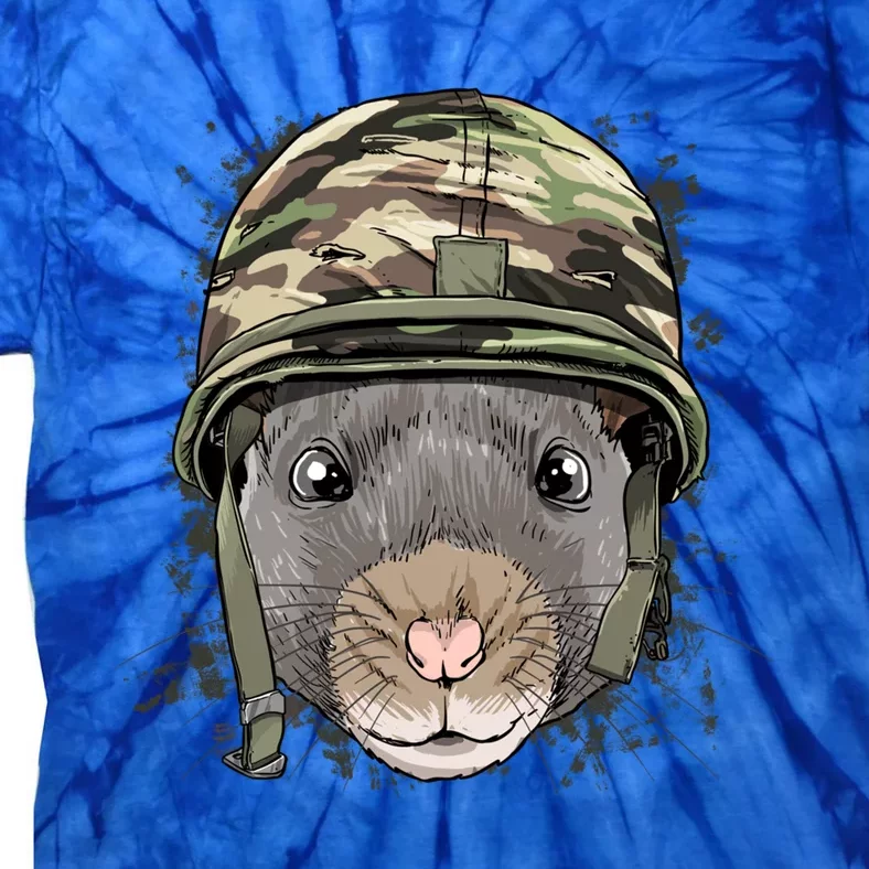 Rat Mouse Military Soldier Veterans Day Mice Rodent Animal Gift Tie-Dye T-Shirt