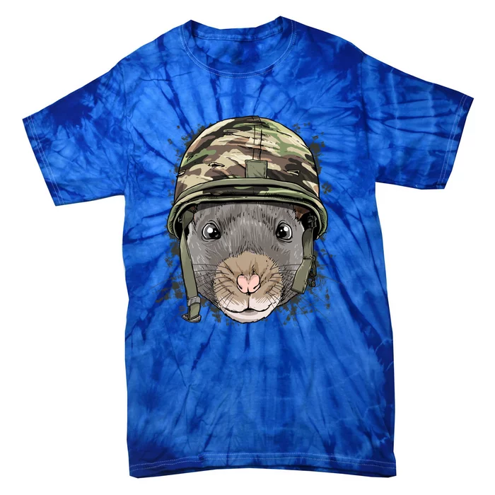 Rat Mouse Military Soldier Veterans Day Mice Rodent Animal Gift Tie-Dye T-Shirt