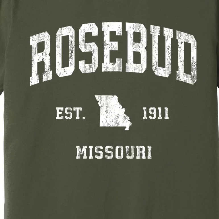 Rosebud Missouri Mo Vintage Athletic Sports Premium T-Shirt