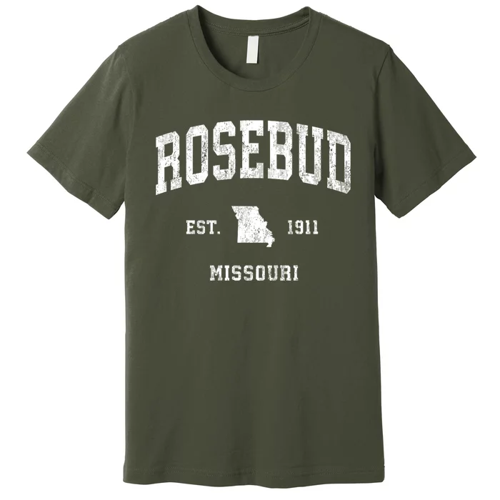 Rosebud Missouri Mo Vintage Athletic Sports Premium T-Shirt