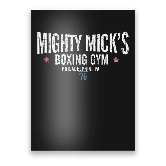 Rocky Mighty Micks Boxing Gym Gift Poster