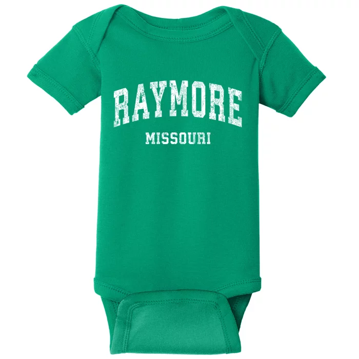 Raymore Missouri Mo Vintage Varsity Sports Baby Bodysuit