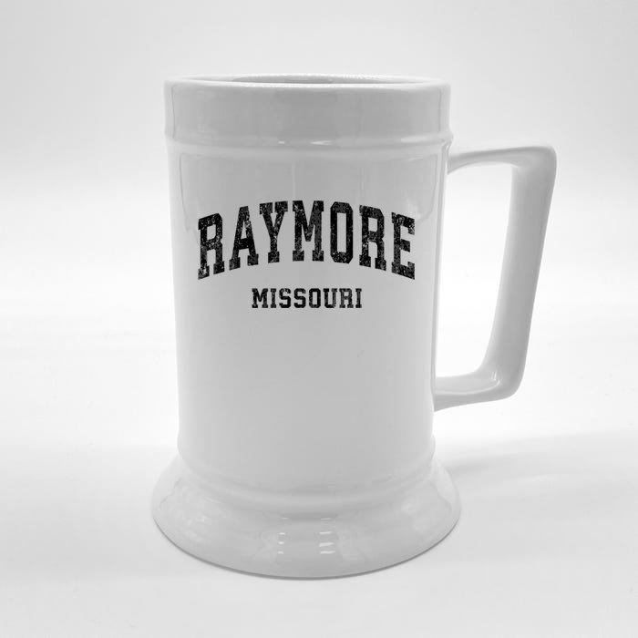 Raymore Missouri Mo Vintage Varsity Sports Front & Back Beer Stein